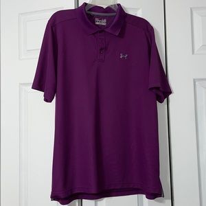 Purple Under Armour polo